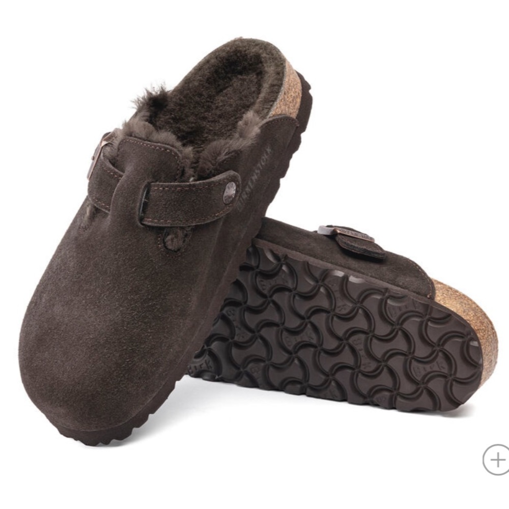 NWT Birkenstock Boston Shearling Mocha 38